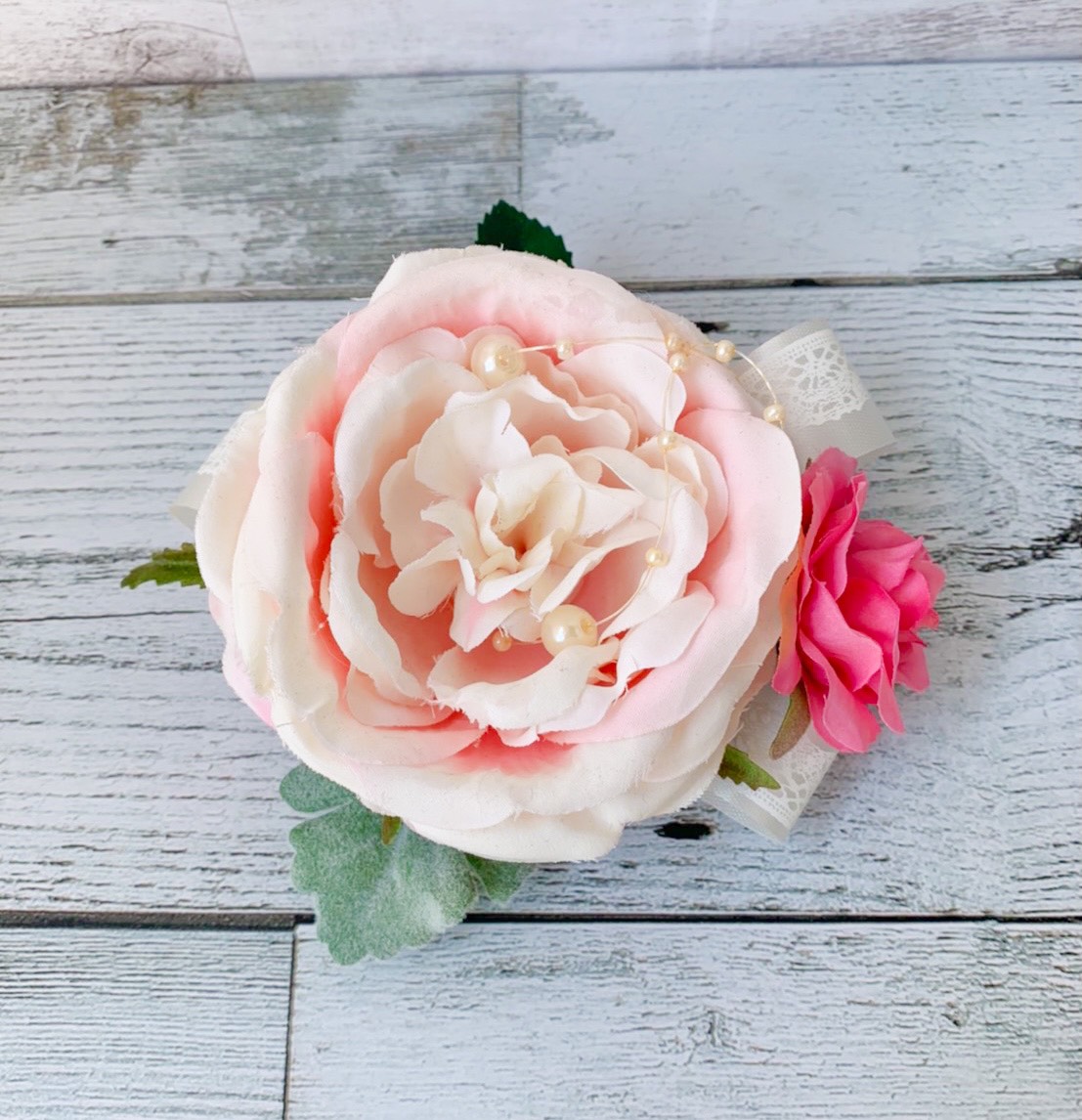 バラ（ピンク）のコサージュ アーティフィシャルフラワー/造花