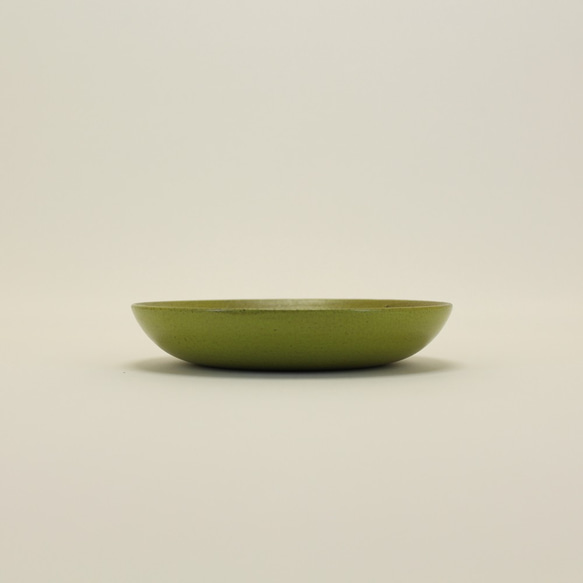 Ishiko　石粉塗り　小皿　緑 1枚目の画像