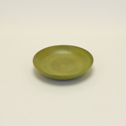 Ishiko　石粉塗り　小皿　緑 2枚目の画像