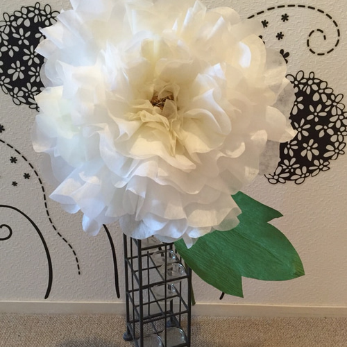 安い！花びら一重・ジャイアントペーパーフラワー ブーケ