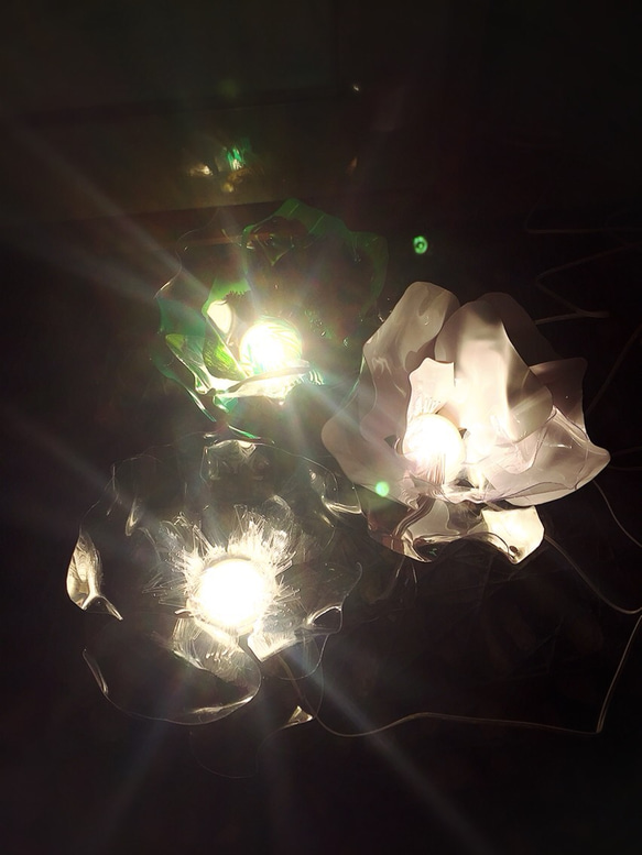 クリアFlower light3個セット 2枚目の画像