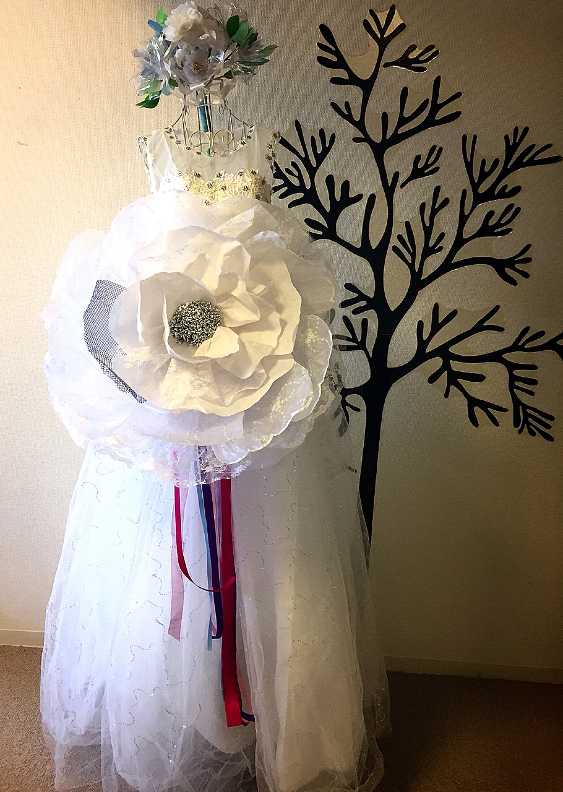 布製ジャイアントフラワーブーケ