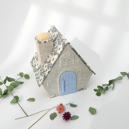 ソーイングボックス ☆ カルトナージュ 『ちいさな箱のおうち