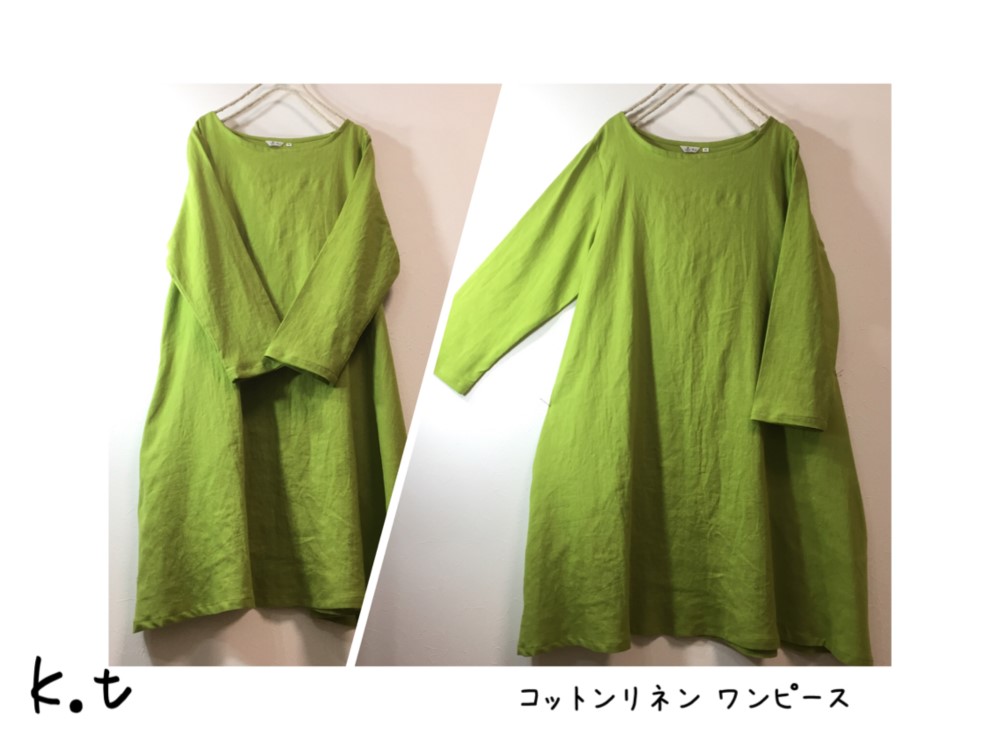 florentコットンリネンワンピース