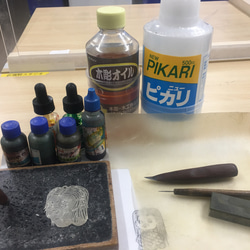 手作り【皮製品】アマビイヤリング 10枚目の画像