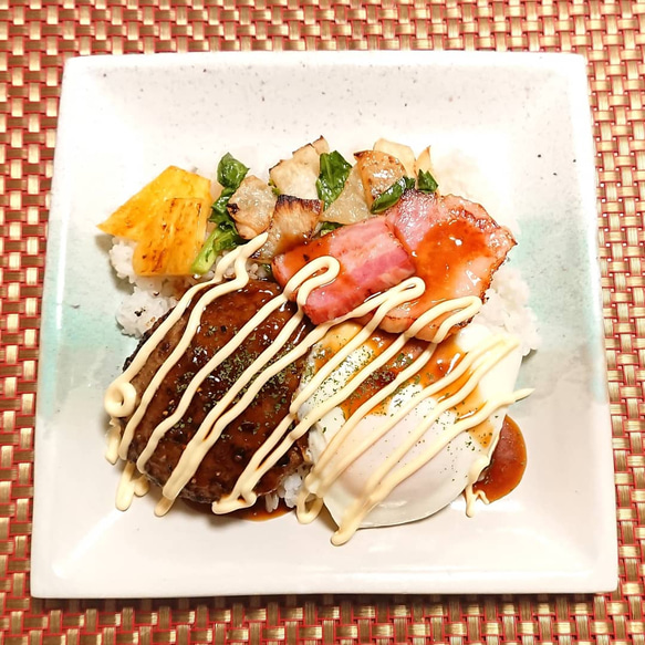 【陶器】四角皿（板作り） 3枚目の画像