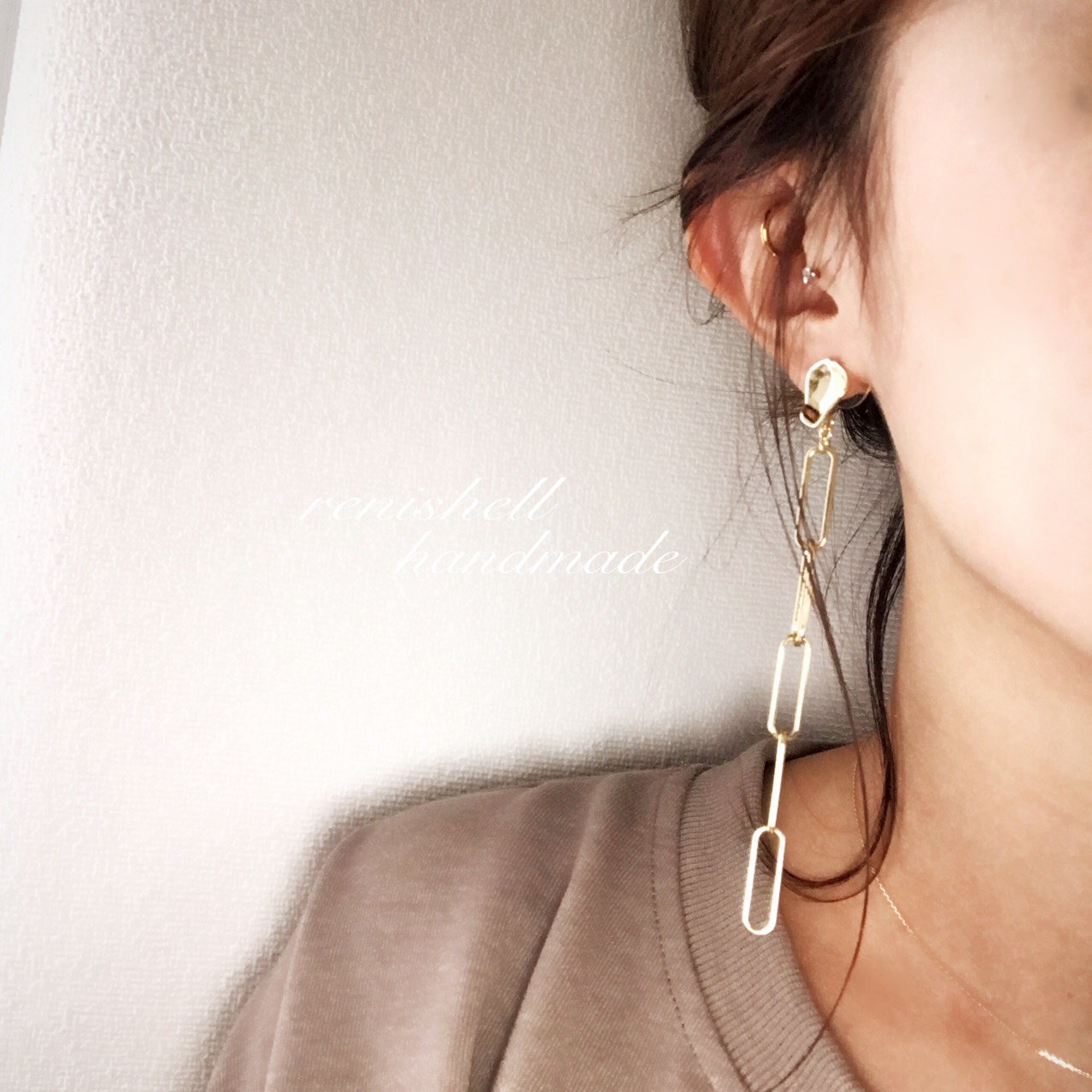 Calamity Jane vanrycke★ ロング 18K ★パリ発 チェーン ピアス