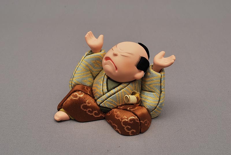 木目込人形　ことわざざむらい　縁の下の力持ち