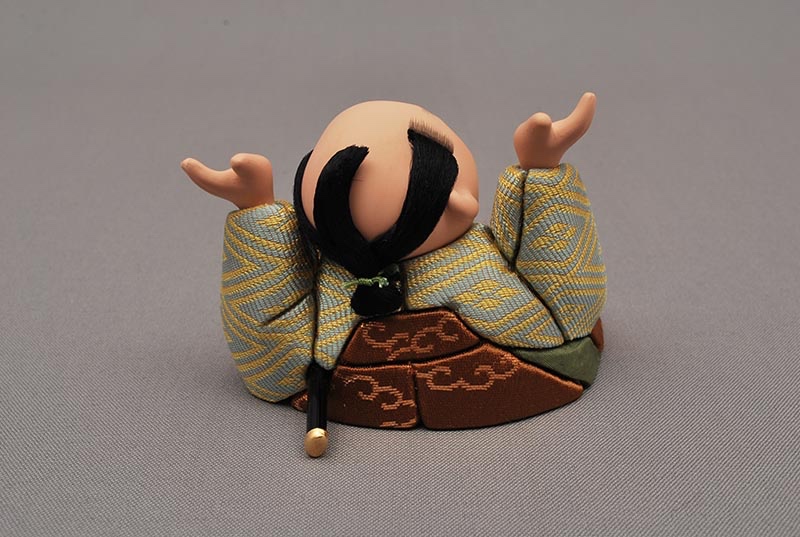 木目込人形　ことわざざむらい　縁の下の力持ち