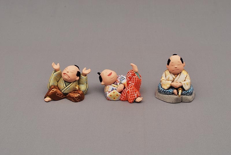 木目込人形　ことわざざむらい　縁の下の力持ち