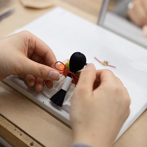 木目込人形 お代官様 黒金襴 （アロマ屋シリーズ）【アロマ