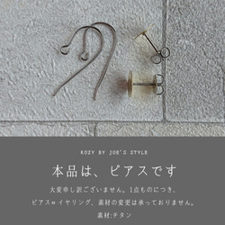 〚ピアス238-910〛リバティのガラスカボションアクセサリー 6枚目の画像