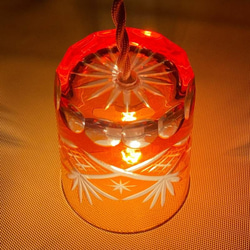 切子グラスのアンティークシーリングライト 4枚目の画像