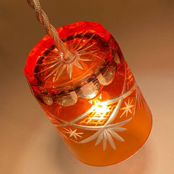 切子グラスのアンティークシーリングライト 5枚目の画像