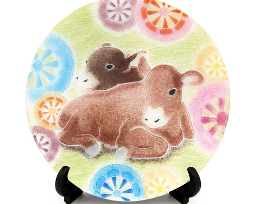 安藤七宝店 干支デザイン皿 置物 12個セット 新品】【非売品】【特注