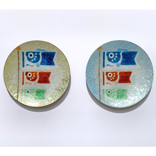 ✿ 端午の節句 ✿ こいのぼり 飾皿(金) その他インテリア雑貨 安藤七宝