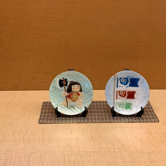 ✿ 端午の節句 ✿　こいのぼり　飾皿(金) 7枚目の画像