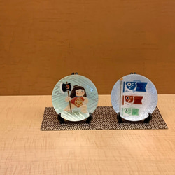 ✿ 端午の節句 ✿　カブトと菖蒲　飾皿 5枚目の画像