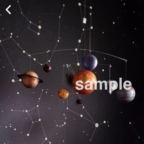 smile◡̈shop 惑星モビール 宇宙 星 月 土星 水星 太陽 地球 木星