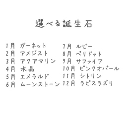 送料無料: 選べる誕生石 ネックレス&イヤリング/ピアス セット 3枚目の画像
