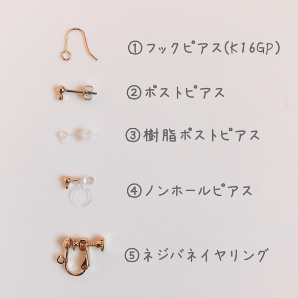 送料無料: 選べる誕生石 ネックレス&イヤリング/ピアス セット 6枚目の画像