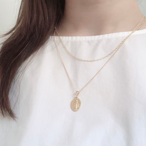 K16GPチェーン 奇跡のメダイ ネックレス