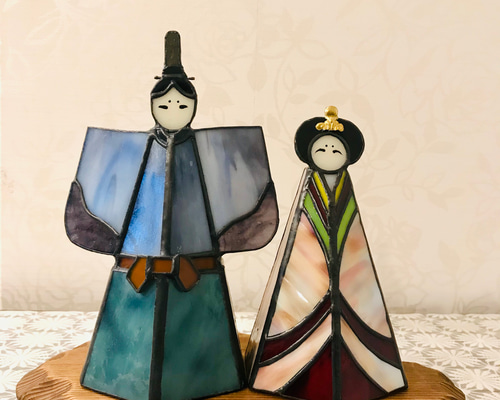 ステンドグラス　お雛様 ステンドグラスのお雛様 ③ その他インテリア雑貨 GLAD 通販