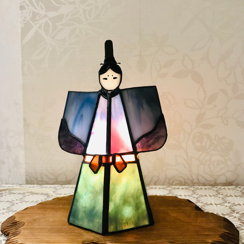 【新品】お雛様　ステンドグラス お雛様ランプ ステンドグラス 雛祭り | iichi 日々の暮らしを