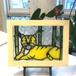 ステンドグラス　　ホワイトクリスマス ステンドグラスホワイトクリスマスツリー クリスマスツリー ステンド