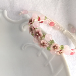 受注制作☆桜☆桜Cherry blossom garden bracelet 7枚目の画像