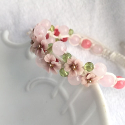 受注制作☆桜☆桜Cherry blossom garden bracelet 8枚目の画像