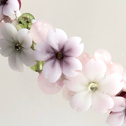 受注制作☆桜☆桜Cherry blossom garden bracelet☆春アクセサリー 7枚目の画像