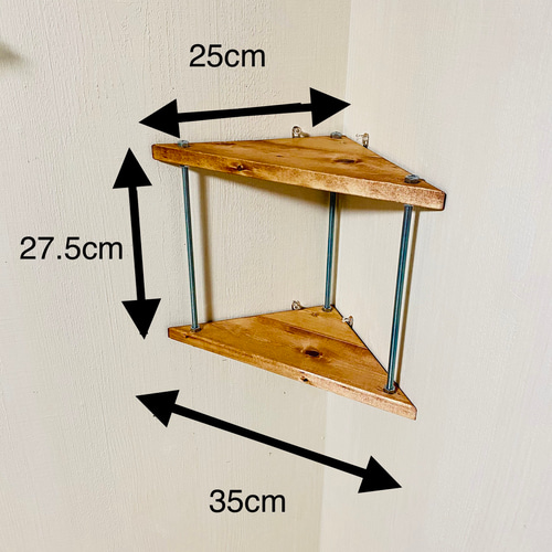 送料無料】角さえあればどこでもコーナーラック！画鋲4本付き！耐荷重