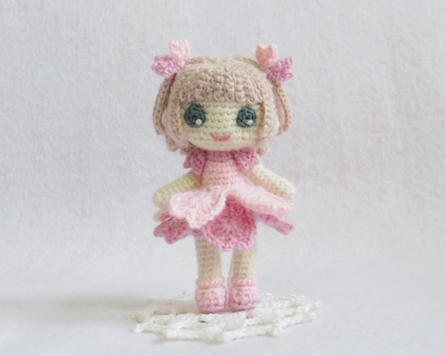 ハーフツインのさくらちゃん♪ あみぐるみ ゆっきょん 通販 1924051