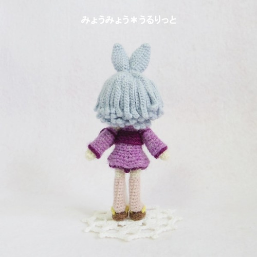 ウサミミ＆おかっぱヘアの月兎ちゃん♪ (あみぐるみ) あみぐるみ ゆっ