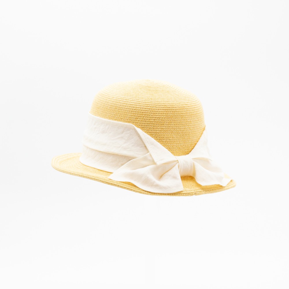 ラスト1点！！天然ボーラーリボンハット（21SSN-024W)子供用(IVO)