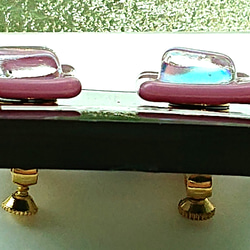 スモーキーピンクのイヤリング　クリアランスセール 4枚目の画像