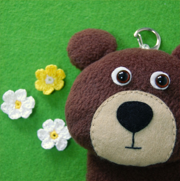 森のくまさんパスケース クマ ぬいぐるみ 定期入れ パスケース パス