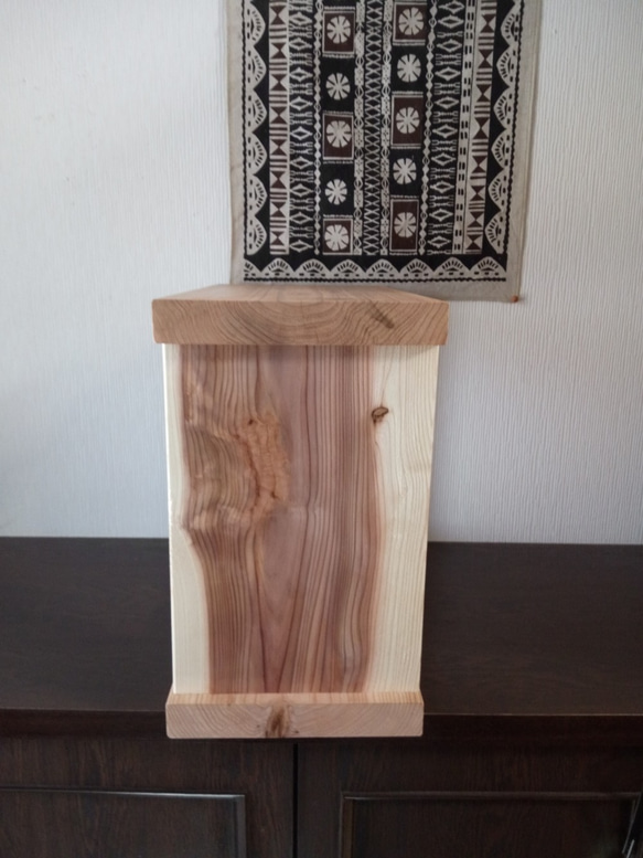 使い方いろいろ木製枠　腰かけ　本棚　キューブボックス　無垢材　国産材　杉材 10枚目の画像