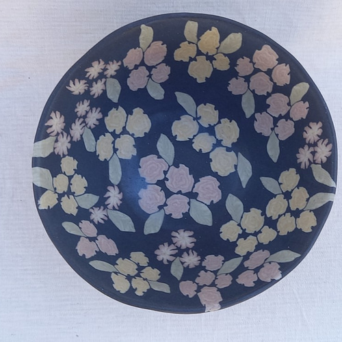早割シーズン券 練り込み CRAFTS SUN お椀・ボウル・鉢 マット釉薬 丼 薔薇文 工芸品