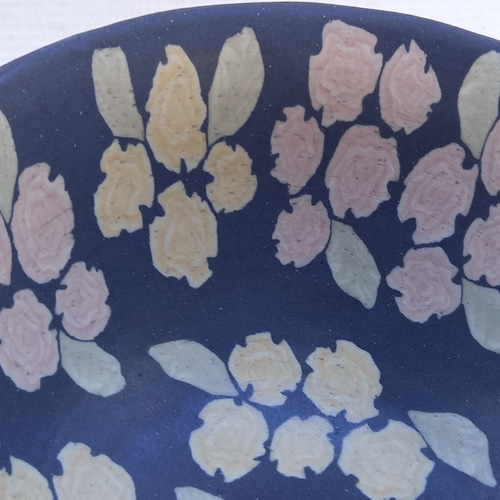 練り込み 薔薇文 丼 マット釉薬 お椀・ボウル・鉢 SUN CRAFTS