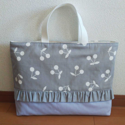 くー⭐︎レッスンバッグ等2点⭐︎さくらんぼ柄ショルダーファスナー⭐︎ハンドメイド ba319de9d1613a374d94217ae4407c