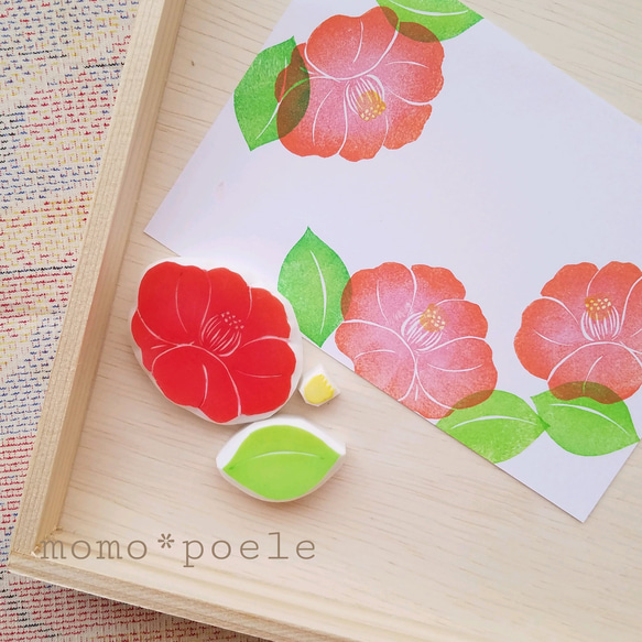 消しゴムはんこ＊夏のお花 アガパンサス＊ No.401 かきたて