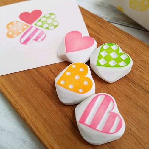 消しゴムはんこNo.21  ハート 消しゴムはんこNo.21 ハート