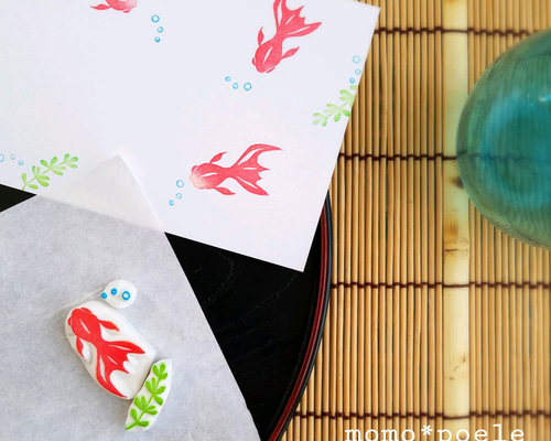 消しゴムはんこNo.174  夏セット① 消しゴムはんこNo.174 夏セット①