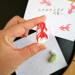 艶っぽい金魚のはんこセット【6月・7月初夏の消しゴムはんこ】 5枚目の画像