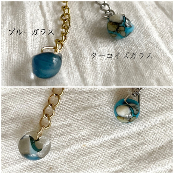 《Fine bead chain》夏のアンクレットorブレスレット 6枚目の画像