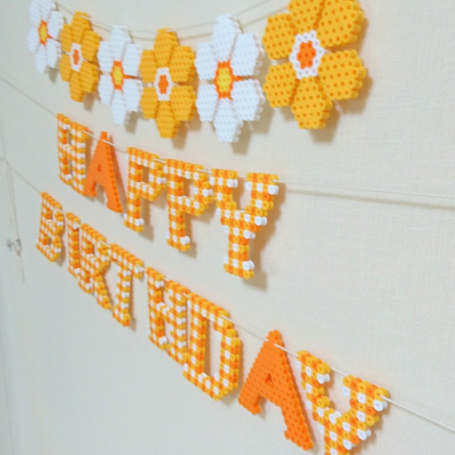 オレンジのお誕生日ガーランド ガーランド kurikuri 通販 10608844
