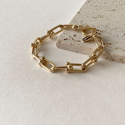 Chunky Gold Chain Bracelet 1枚目の画像