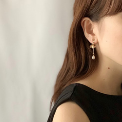 Bouquet & Drop Charm Earrings 6枚目の画像